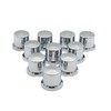 Black Hat Products Chrome Plastic Bolt and Nut Cover 1''