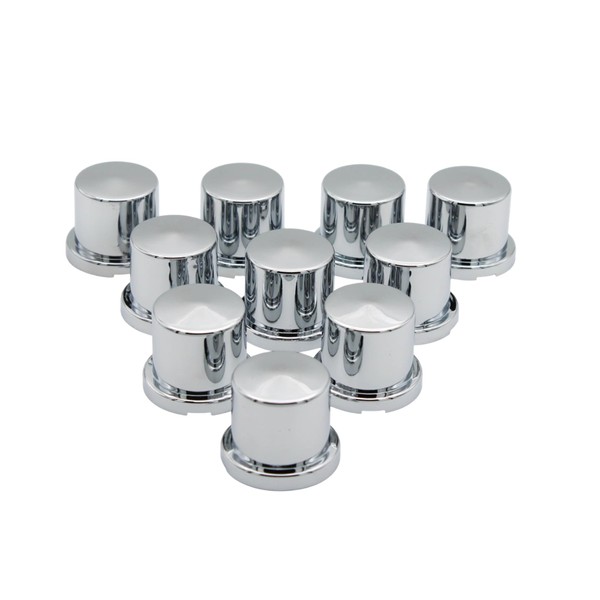 Black Hat Products Chrome Plastic Bolt and Nut Cover 1''