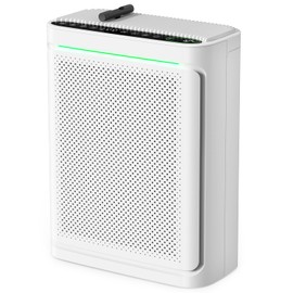VOOPNU Air Purifiers For Home With Air Quality Display Cover Area Up to 2152 Sq.Ft Equipped with True H13 Washable Filter Air Cleaner with Fragrance Sponge for Bedroom Dorm Room, DH-JHD08(White)