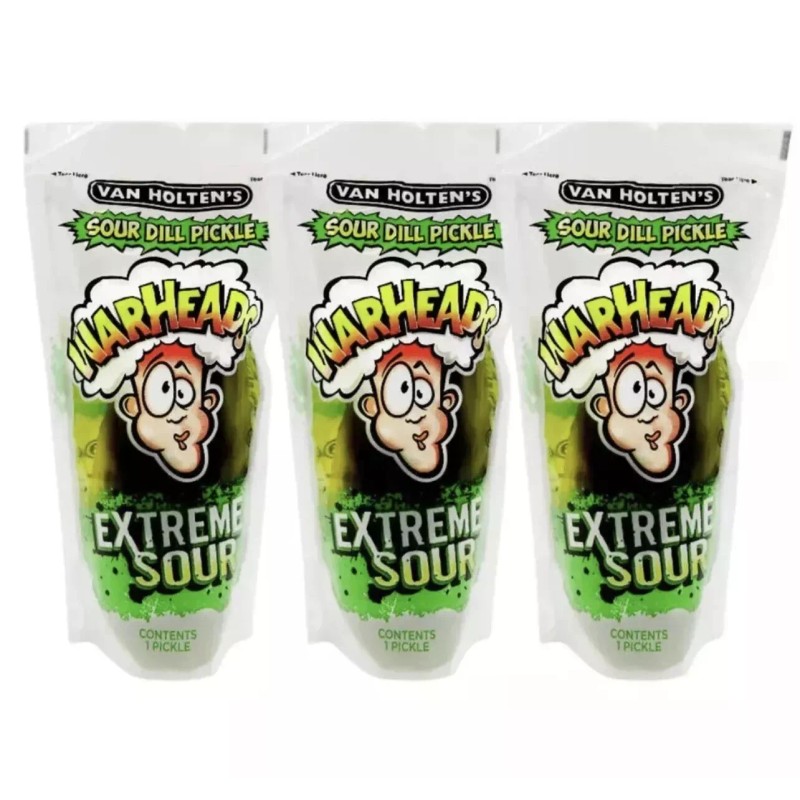 Van Holten's Warhead Extreme Sour Jumbo Pickle 1 or 3