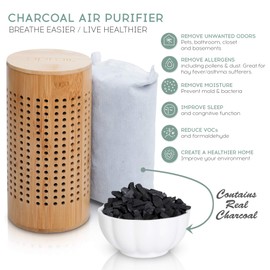 APRAII Activated Charcoal Bags - Odor Eliminator for Home - Air Purifying Bags - Bamboo Charcoal - Moisture Absorber - Closest Freshener