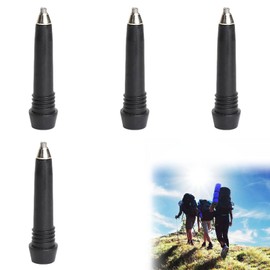 Portable Replacement Rod Trekking Poles, Portable Trekking Pole Tip, Trekking Poles Tip, Portable Trekking Poles Tips, Hiking Poles Replacement Tip, for Hiking, Walking, Trekking, Pack of 4