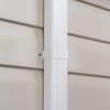 Gutter Downspout Straps - 2x3, White (2 Pack) With Brackets