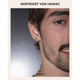 PURELEI® Coin Earrings (Gold, Silver), Women's and Men's Earrings Made of Durable Stainless Steel, Small Waterproof Round Unisex Stud Earrings, 7.5 mm Diameter, Stainless Steel, No Gemstone