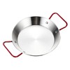 Stainless Steel Paella Pan with Red Handles (22 cm for