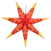 Guru-Shop Foldable Advent Light Paper Star, Christmas Star, Mercury Red,