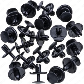 Rexka 20pcs Radiator Splash Shield Front Fender Liner Push-Type Retainer Clips Fasteners for Toyota Lexus 90467-07214