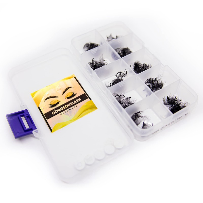 GorgeousLash 20D, 25D Mega Lashes. 500 Premade Volume Lash Fans.