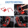 Moittellc Gear Shift Panel Trim Cover Compatible with Chevy Corvette