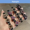 STAFANIE Braided hair clips，sparkling crystal stone braided hair clips，braided hair
