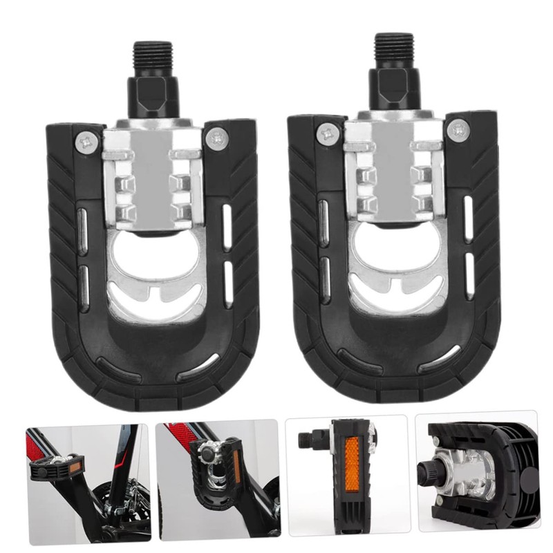 Mipcase 1Pair Foldable Non Slip Bike Pedals for Road and