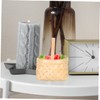 HOMOCONO 6Pcs Mini Woven Handheld Baskets Decorative Candy Storage Baskets