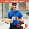 CHARMPㅤ Portable Waist Fan - Personal Fan with 6000mAh Battery,