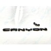 GMC OVERLAY 1PC Gloss Black Rear Tailgate Canyon Letter Emblem