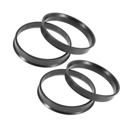 ACROPIX 60.1mm to 64.1mm Car Hub Centric Rings Wheel Bore Center Spacer Black - Pack of 4