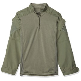 Tru-Spec Men's Adult Urban Force TRU 1/4 Zip Combat Shirt, Olive Drab, 3X-Large Regular