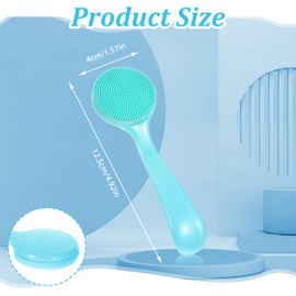 2PCS Facial Scrubber Face Exfoliator Tool Face Wash Brush Cleansing Brush Face Scrub Brush Silicone Face Scrubber for Men Silicone Face Brush for Girls and Women