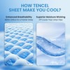 LBRO2M 100% Tencel Sheet Set Lyocell Cooling Sheets for Hot