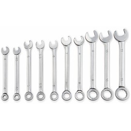 Donau Elektronik 940 Mini Open End-Ring Spanner Set 10 pcs, Multi-Colour