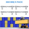 ZUIWAN 4 Pcs Heavy Duty 380 mm Galvanized Shipping Container