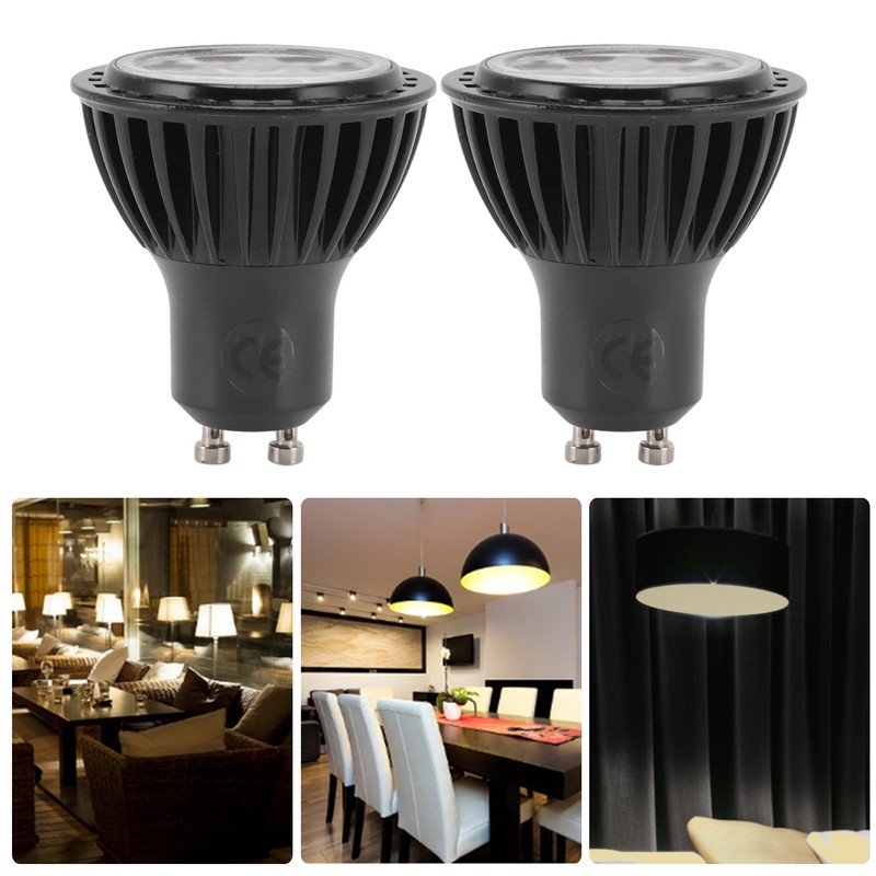 2PCS GU10 Spotlight Bulb 3000K 7W Warm Light LED Bulb