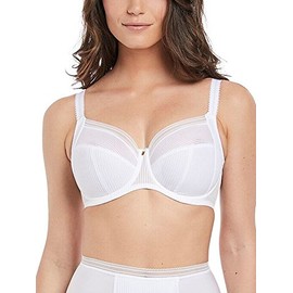 Fantasie Women's Fusion Underwire Cup Side Support Full Coverage Bra, White, 34GG