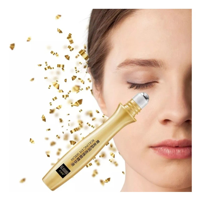 Senana sérum roll-on Antiojeras Golden oro 24 K luminosidad y