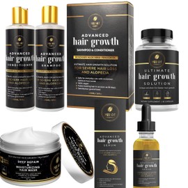 Rosemary Hair Growth Shampoo & Conditioner, Advanced hair treatment Set, Hair Treatment For Severe Hair loss Thinning hair. (HAIR GROWTH STIMULATOR & TREATMENT)
