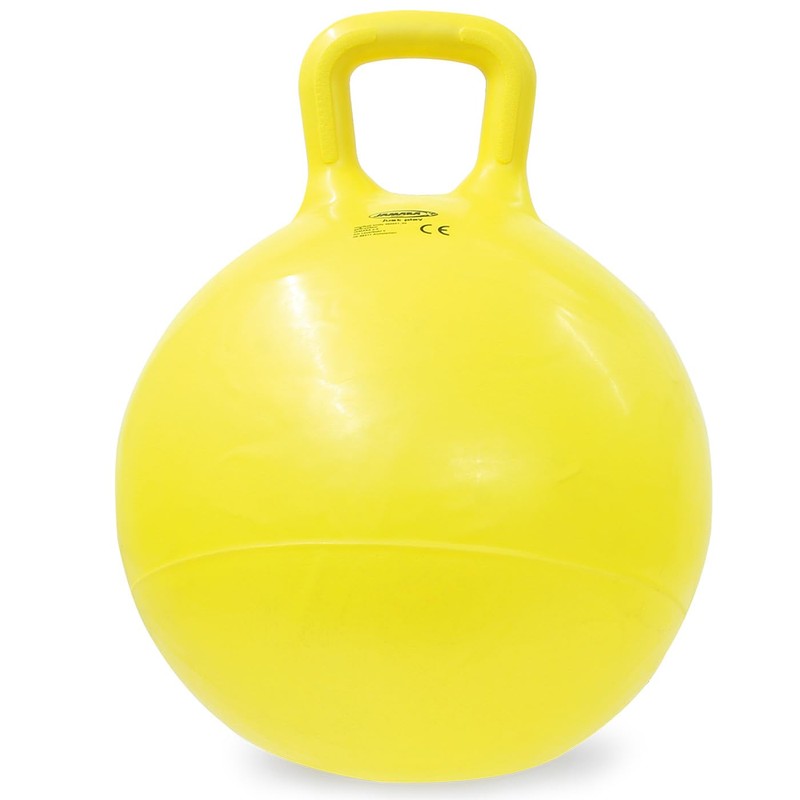 Jamara 460457 - Palla per saltare Smile giallo 450mm -
