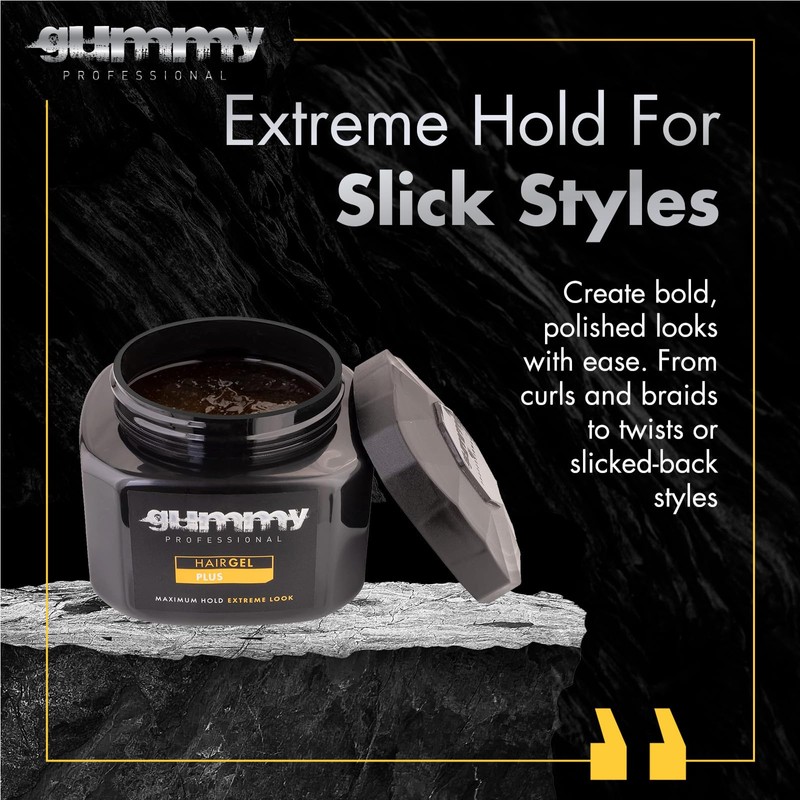 Gummy Professional Plus Hair Gel for Men and Women –