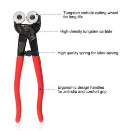 SPEEDWOX Glass Tile Nipper, Tile Cutter, Replacement Blades, Spare Replacement Parts, Glass Cutter, Roller Nipper, Stained Glass, Cutting 7.9 inches (202 mm), Plastering Tools, Glass Construction,