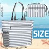 LUKIUP Women's 2-Piece Beach Bag Set, Versatile Shopper with 1