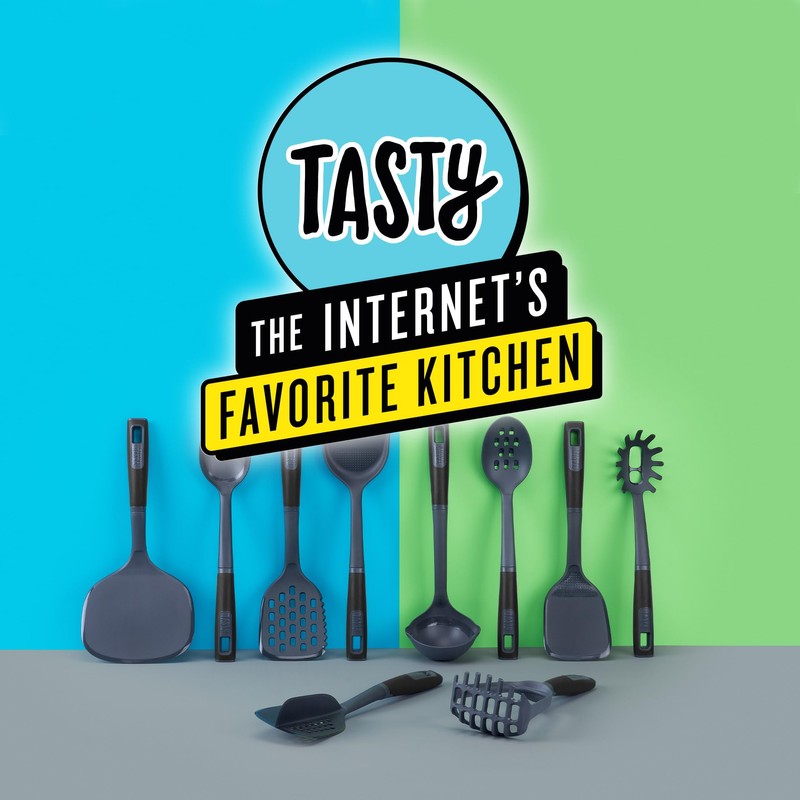 Tasty Everyday Pancake Turner with Flattened Edges, Extra Large Spatula,