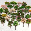 BAENRCY 25pcs Mixed Model Trees Model Train Scenery Architecture Trees