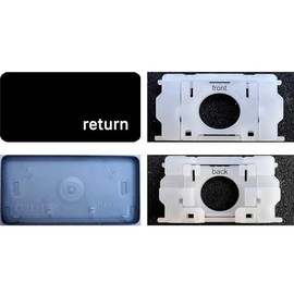 Dolphin.dyl Replacement Individual Key Cap with Hinge for (M1 M2) MacBook Pro A2141 A2251 A2289 A2338 A2442 A2485 MacBook Air A2179 A2337 A2681 (Enter/Return Key)