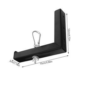 KOMBIUDA 2pcs Adjustable Bracket for Projector Screen Wall Mount Durable Support for Home Office Classroom and Theater Installations with Hook for Extended Drop Requirements