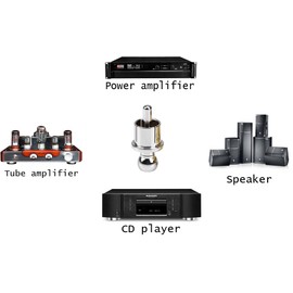 Tertullus 8 Pcs Audio RCA Dust Caps Plugs Shileding Caps Noise Stopper Dust Proof Protectors for Amp (Rhodium Plated)