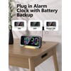 Mesqool Digital Alarm Clock, Dynamic RGB Colour Changing Clock, RGB