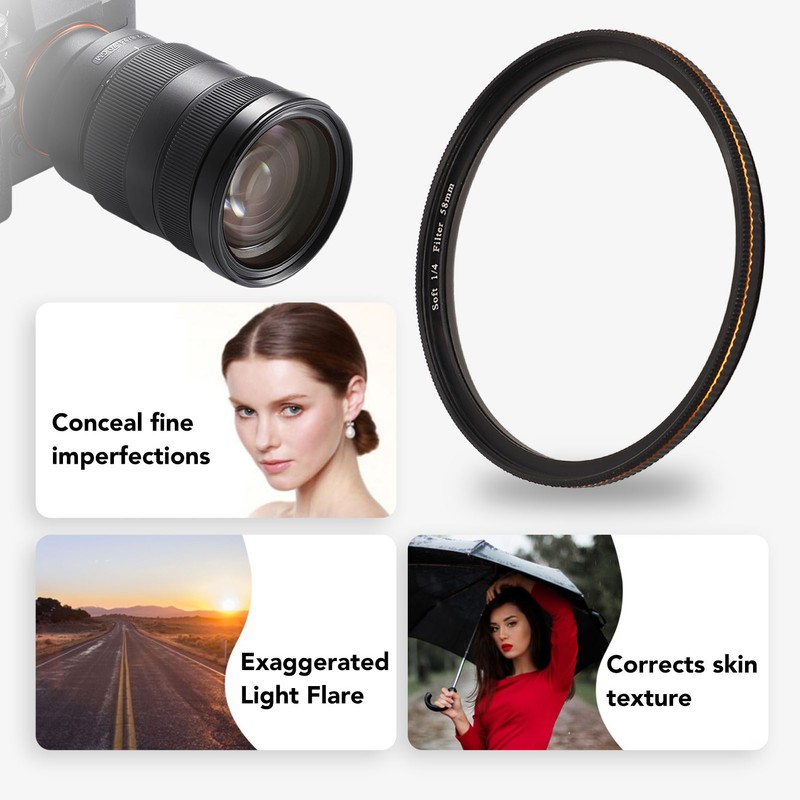 Soft Diffusion 1/4 Filter Mist Dreamy Cinematic Effect Filter Matte