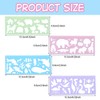 Ymapinc 4Pcs Kids Stencils for Drawing, Clear Ruler Animal-Shaped Stencils