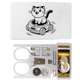 'Robot Vacuum Cat' Mini Travel Sewing Kit (SE00037714)