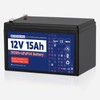 12V 13Ah Lithium LiFePO4 Battery,Built-in 30A BMS,4000+ Cycles Rechargeable Battery