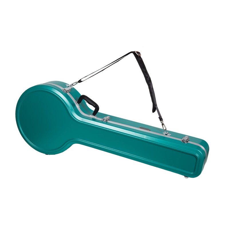 Crossrock 5-String Resonator & Gibson Tenor Banjo Case-ABS Molded Hardshell