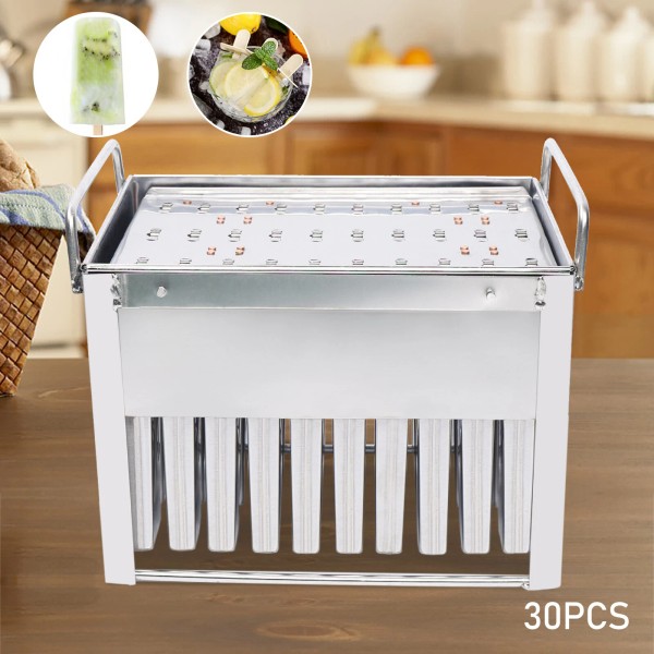 TBvechi 30pcs Mold Cup Ice Cream Stainless Steel Molds Pop
