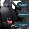 Car Seat Covers Front&Rear Full Set Seat Protector Pu Leather