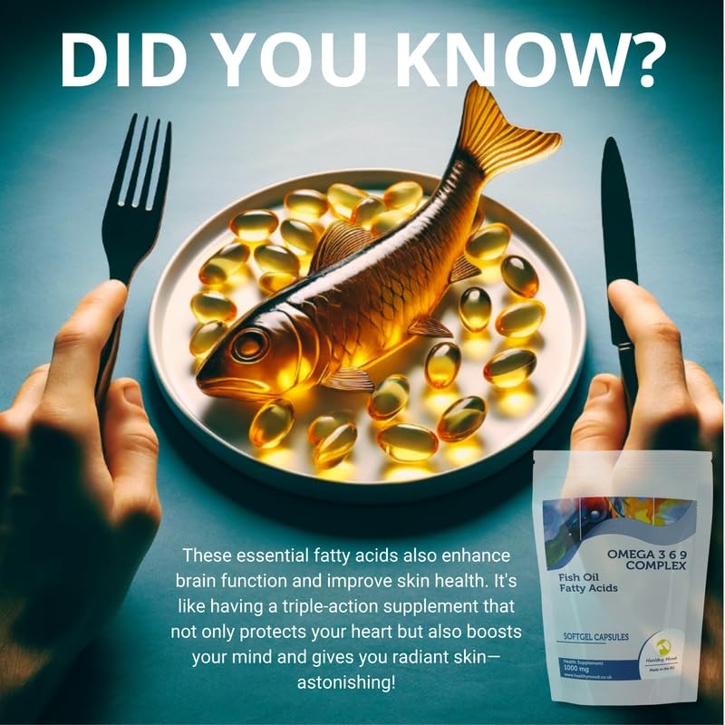 Omega 3-6-9 1000mg 90 Capsules – Premium Fish Oil Supplement