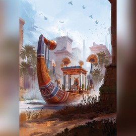 Jigsaw puzzles for adults 1000, 1000 piece jigsaw puzzles for adults, jigsaw puzzle, puzzles for adults, puzzles, wasgij puzzles 1000 pieces, Pharaoh's Barge Puzzle