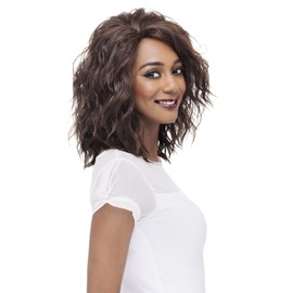 Vivica A Fox Hair Collection Finn - Natural Baby Lace Front Wig, New Futura Hair In Color, FS1B/30, 4.7 Ounce