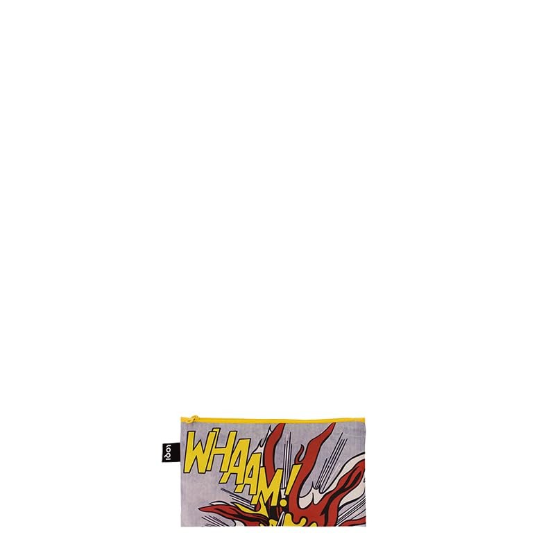 Roy Lichtenstein Whaam! Recycled Zip Pockets, multicoloured, Cosmetic case