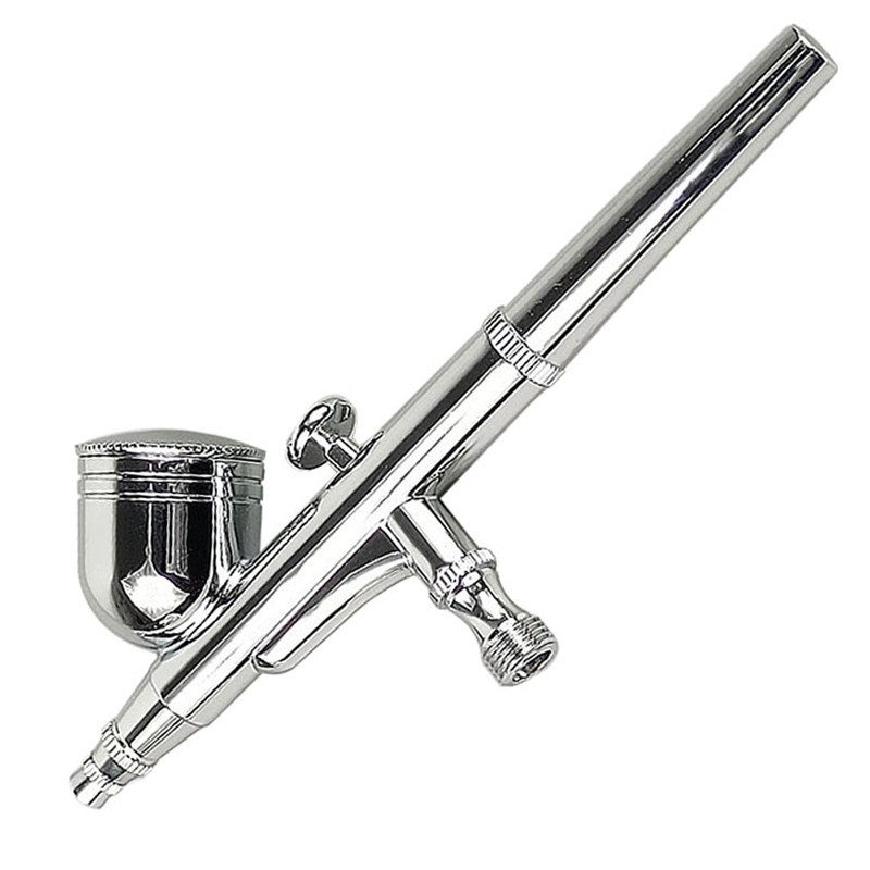 Professional Dual-Action Airbrush Kit, 0.2/0.3/0.5mm Nozzles, Gravity Feed Spray Gun